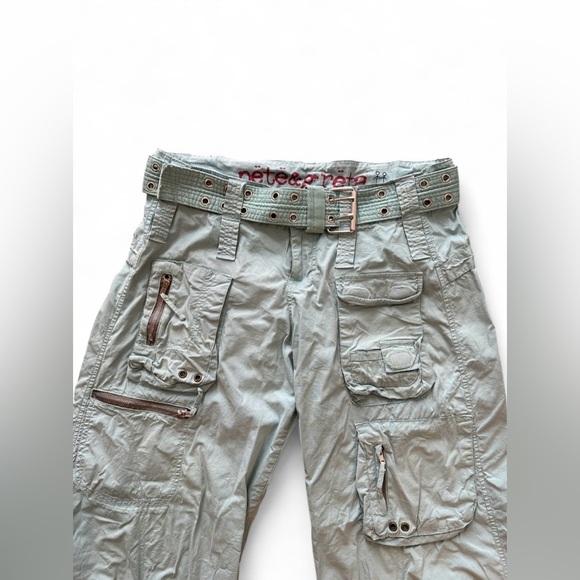 Johnny Was Pete & Greta Y2K Cargo Utility Pants Light Blue 2 - Picture 3 of 5